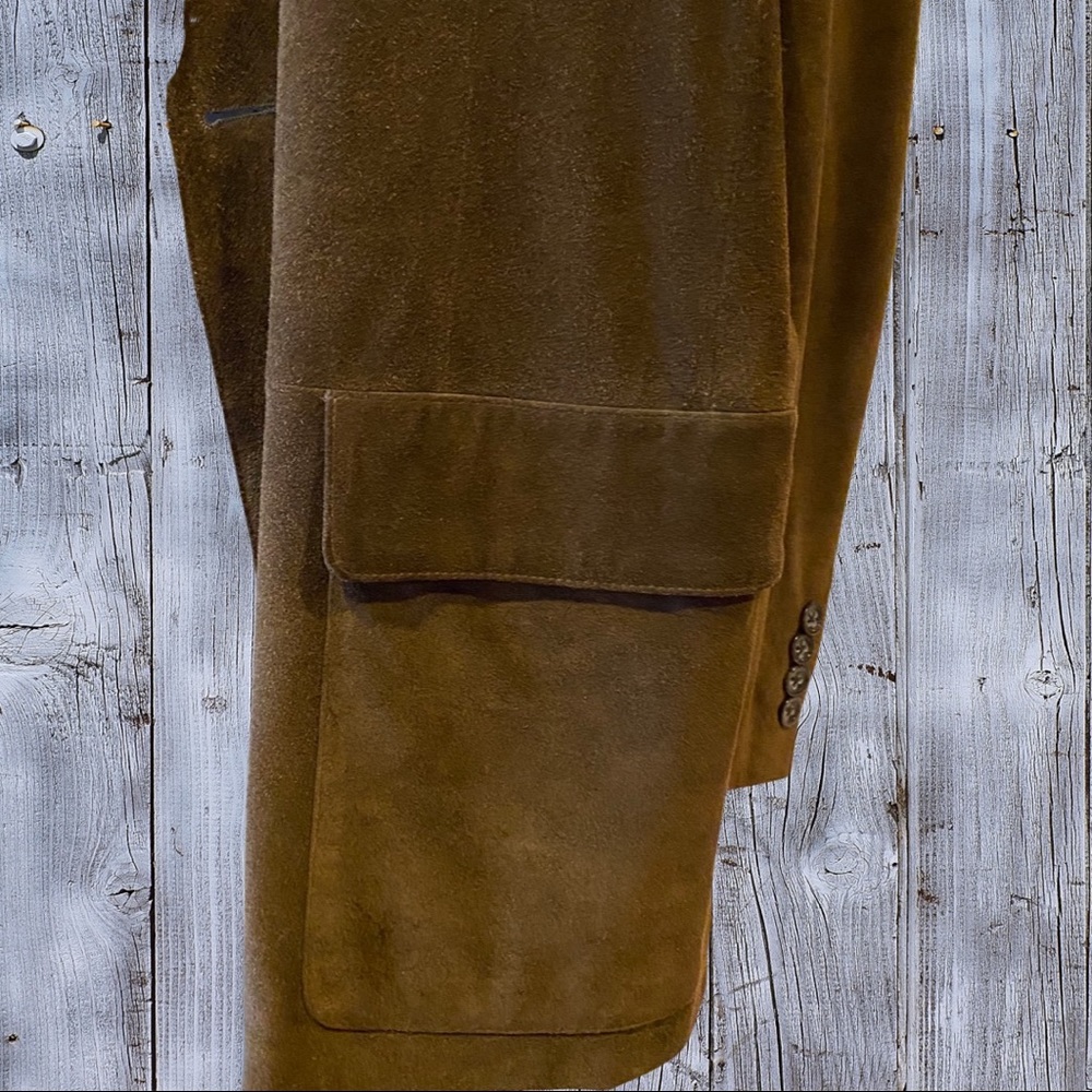 Banana Republic Suede Coat. Euc View 4